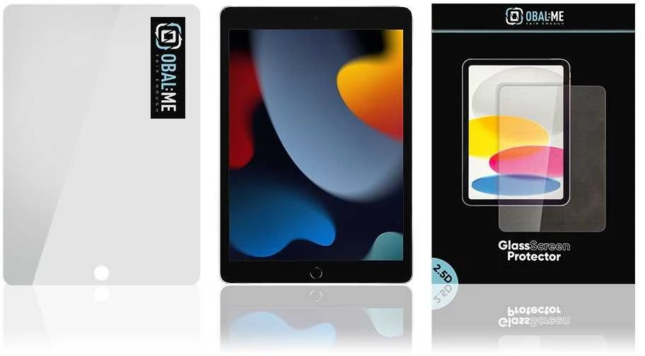 OBAL:ME 2.5D Apsauginis stiklas Screen Protector skirtas 10.2 2019/2020/2021 Clear