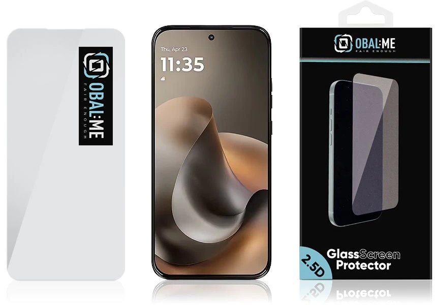 OBAL:ME 2.5D Apsauginis stiklas skirtas Motorola G77 Clear