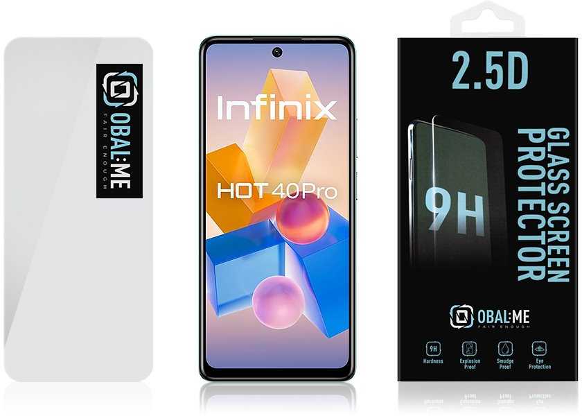 iLike OBAL:ME 2.5D apsauginis stiklas telefonui Infinix Hot 40 Pro Clear