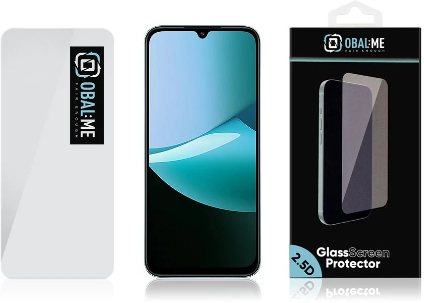 OBAL:ME 2.5D stiklinė ekrano apsauga, skirta Xiaomi Redmi Note 17 4G/5G, skaidri