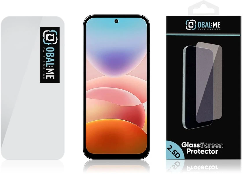 OBAL:ME 2.5D stiklinis ekrano apsauginis stiklas, skirtas Xiaomi Redmi 17 4G/5G, skaidrus