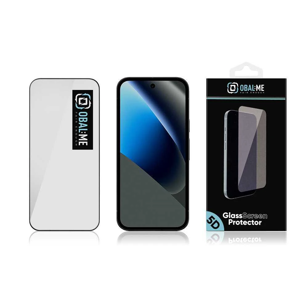 OBAL:ME 5D Apsauginis stiklas Screen Protector skirtas Google Pixel 10a Juodas