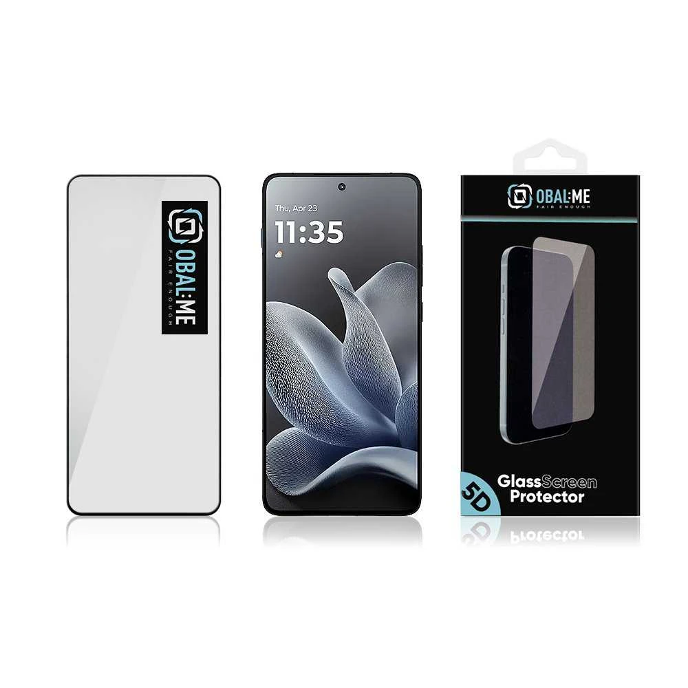 OBAL:ME 5D Apsauginis stiklas Screen Protector skirtas Motorola Edge 70 Juodas