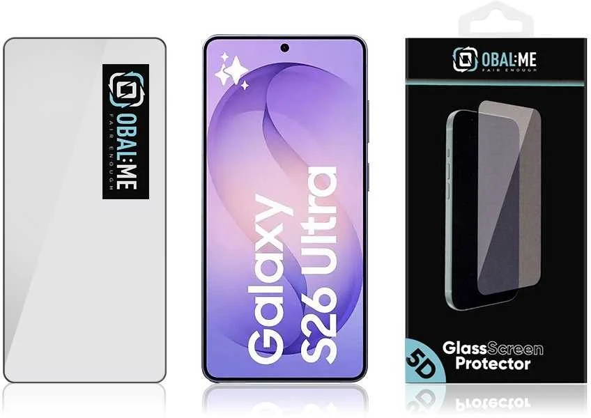 OBAL:ME 5D Apsauginis stiklas Screen Protector skirtas Samsung Galaxy S26 Ultra Juodas