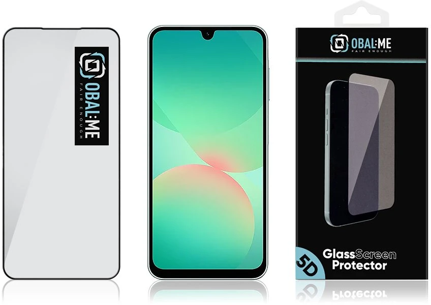 OBAL:ME 5D Apsauginis stiklas Screen Protector skirtas Samsung Galaxy A27 5G Juodas