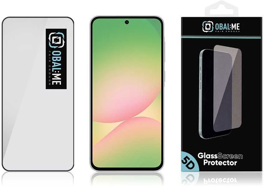 OBAL:ME 5D Apsauginis stiklas Screen Protector skirtas Samsung Galaxy A37 5G/A57 5G Juodas