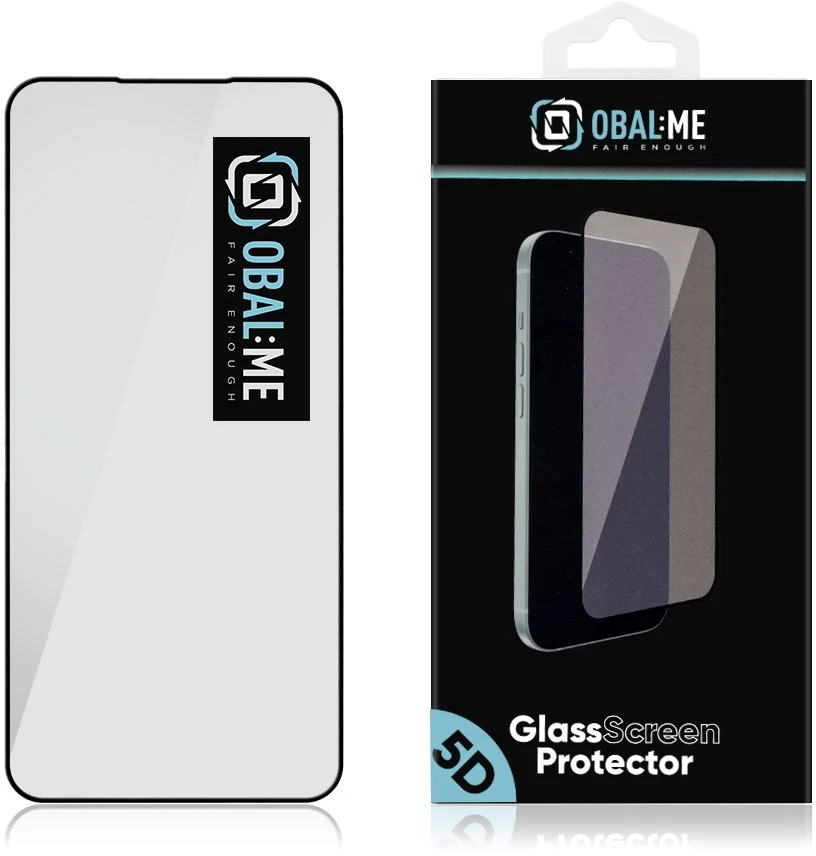 OBAL:ME 5D Apsauginis stiklas Screen Protector skirtas Samsung Galaxy A27 5G Juodas