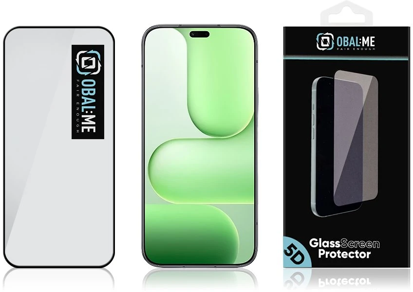 OBAL:ME 5D Apsauginis stiklas skirtas Honor 600 Lite Juodas