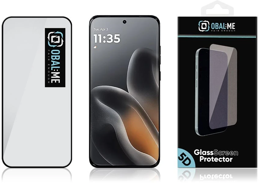 OBAL:ME 5D Apsauginis stiklas skirtas Motorola Edge 70 Fusion Juodas