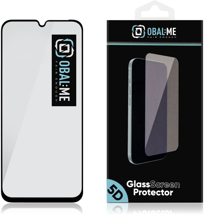 OBAL:ME 5D apsauginis stiklas skirtas Xiaomi Redmi A7 Juodas