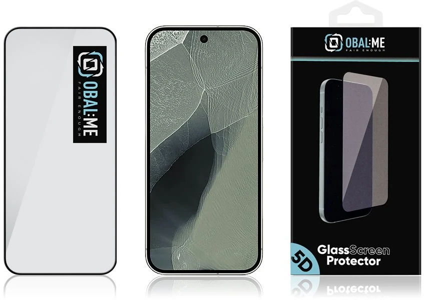 OBAL:ME 5D stiklinis ekrano apsauginis stiklas, skirtas Google Pixel 11/11 Pro, juodas