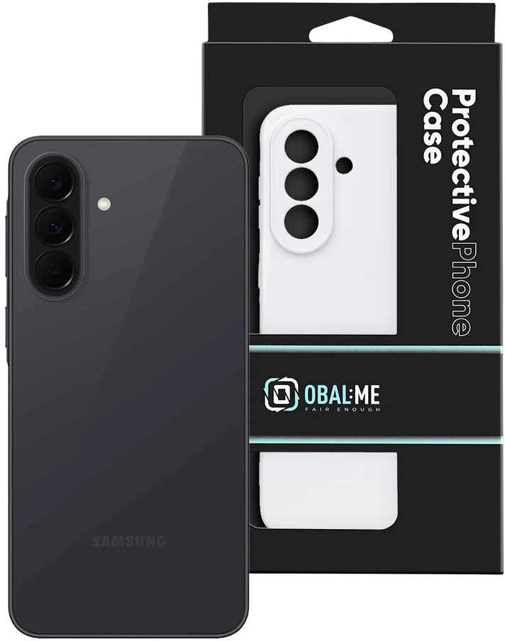 OBAL:ME blizgus dėklas Samsung Galaxy A37 5G baltas