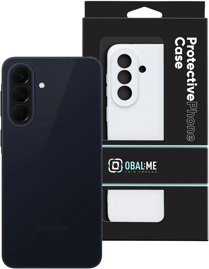 OBAL:ME Blizgus dėklas, skirtas Samsung Galaxy A57 5G, baltas