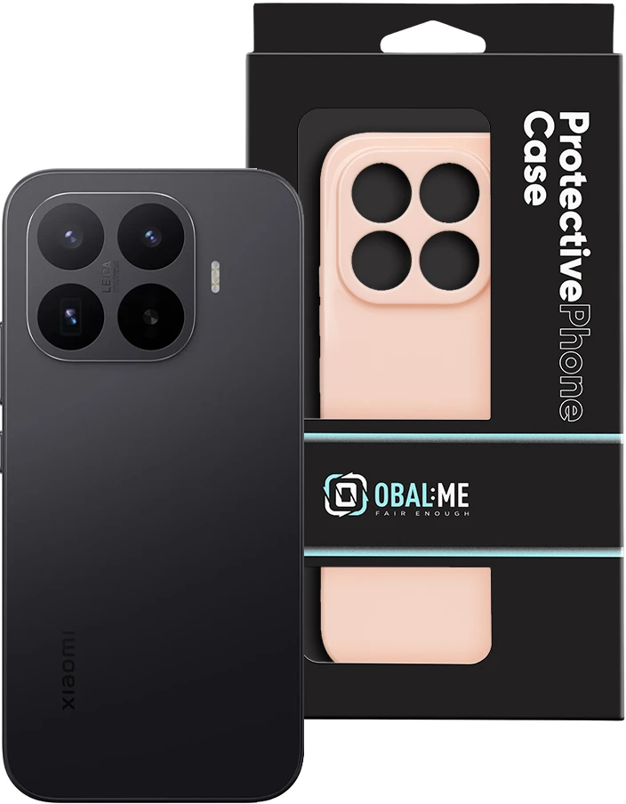 OBAL:ME blizgus dėklas, skirtas Xiaomi 17T, Blush spalvos