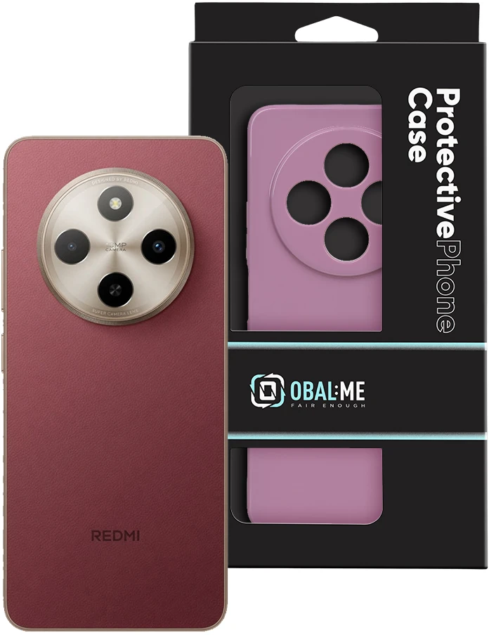 OBAL:ME blizgus dėklas, skirtas Xiaomi Redmi 17C 4G, orchidėjos spalvos