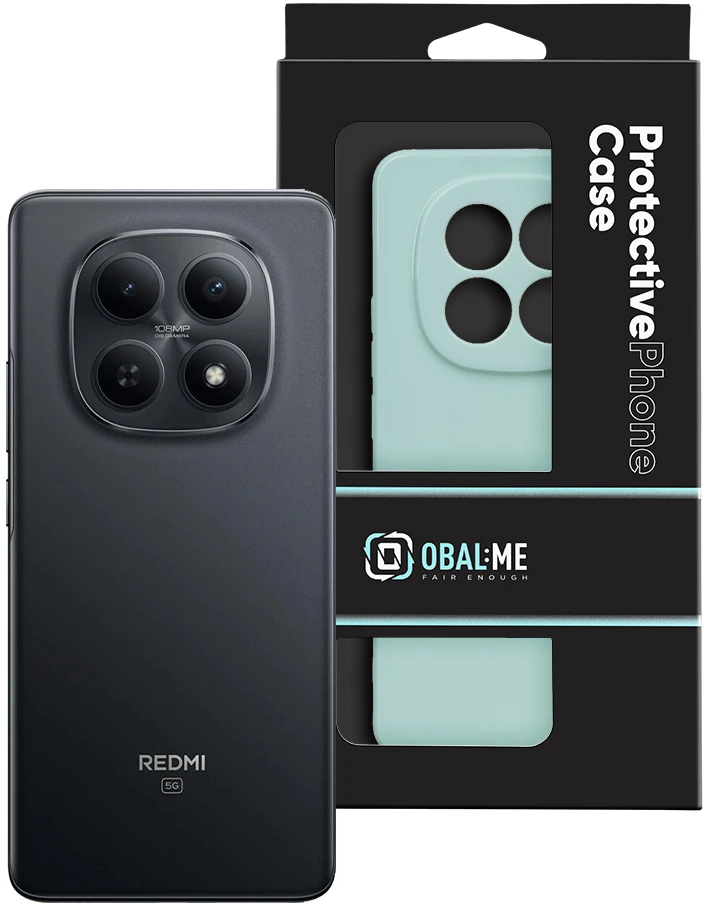 OBAL:ME blizgus dėklas, skirtas Xiaomi Redmi Note 15 4G/5G, mėtų spalvos