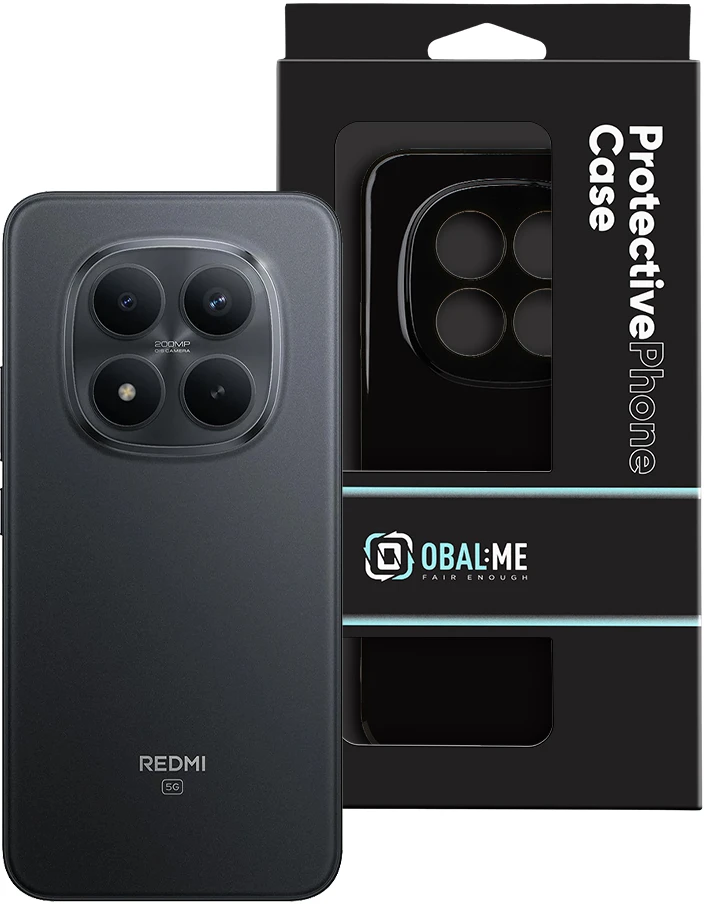 OBAL:ME blizgus dėklas, skirtas Xiaomi Redmi Note 15 Pro+ 5G, juodas