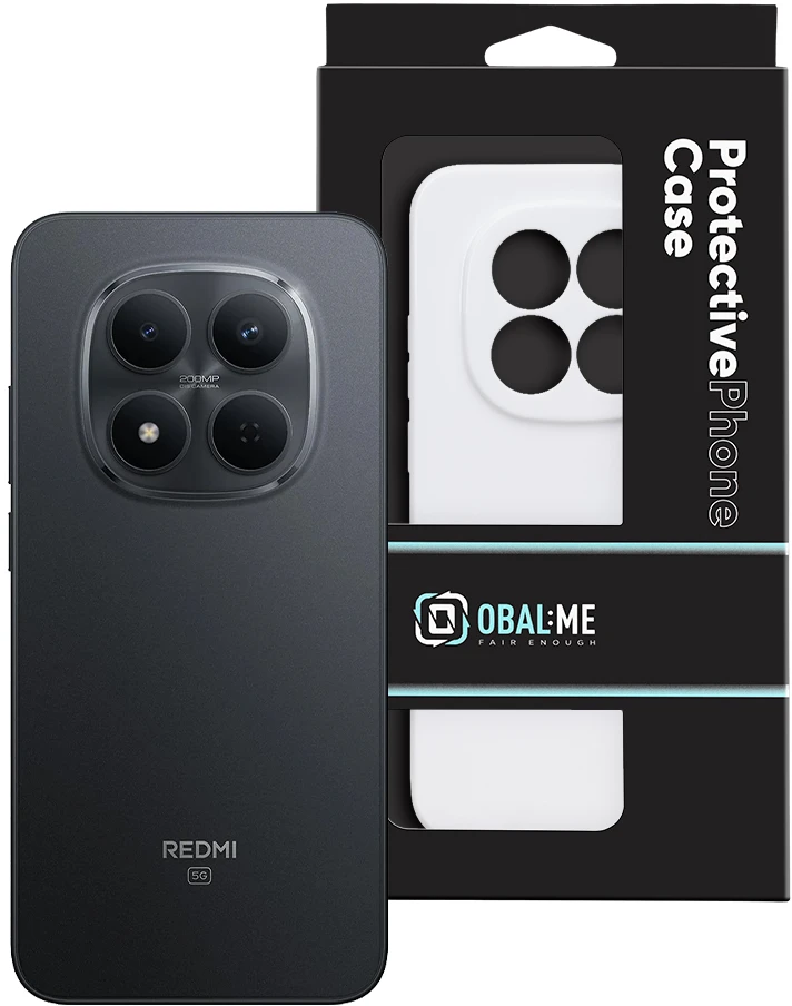 OBAL:ME blizgus dėklas, skirtas Xiaomi Redmi Note 15 Pro 5G, baltas