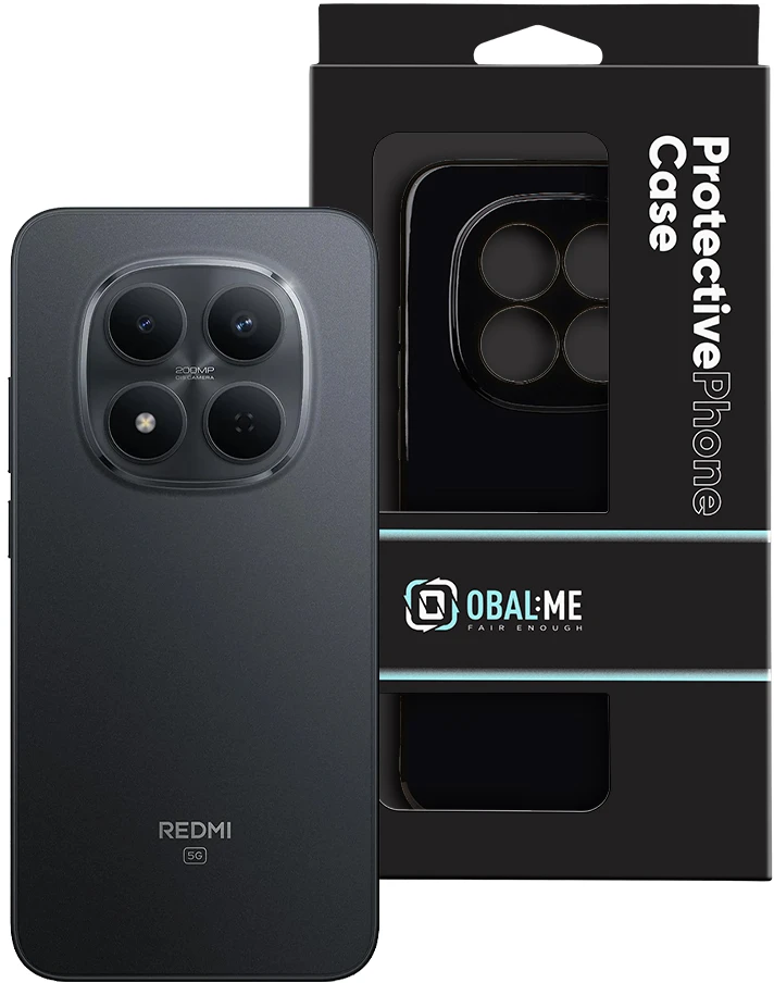 OBAL:ME blizgus dėklas, skirtas Xiaomi Redmi Note 15 Pro 5G, juodas