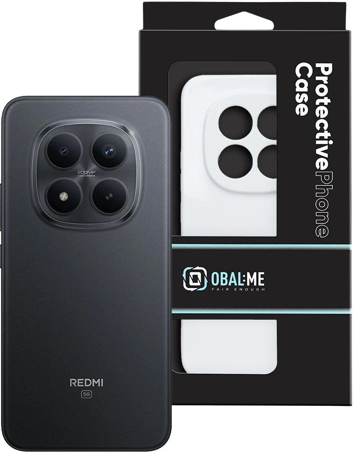 OBAL:ME blizgus dėklas, skirtas Xiaomi Redmi Note 15 Pro+ 5G, baltas