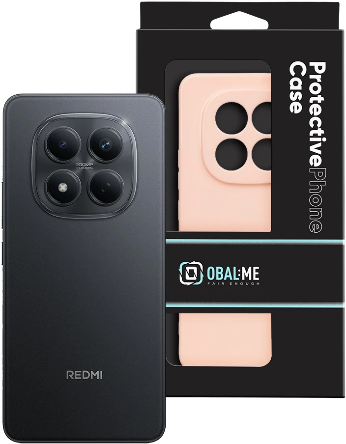OBAL:ME blizgus dėklas, skirtas Xiaomi Redmi Note 15 Pro 4G, Blush spalvos