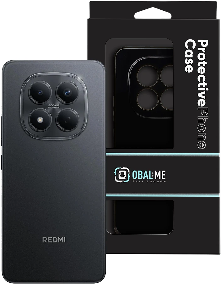 OBAL:ME blizgus dėklas, skirtas Xiaomi Redmi Note 15 Pro 4G, juodas