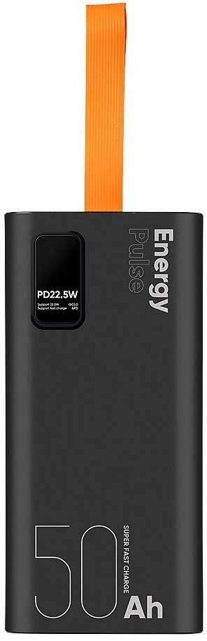 OBAL:ME EnergyPulse Powerbank 50000mAh 22.5W juodos spalvos