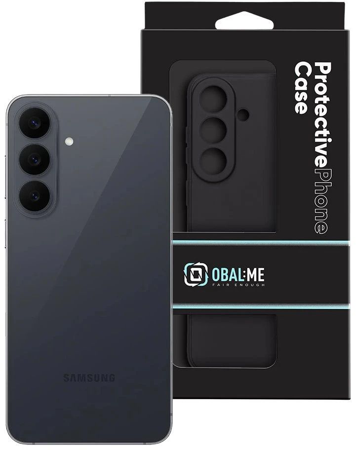 OBAL:ME matinis TPU dėklas Samsung Galaxy S26 FE, juodas