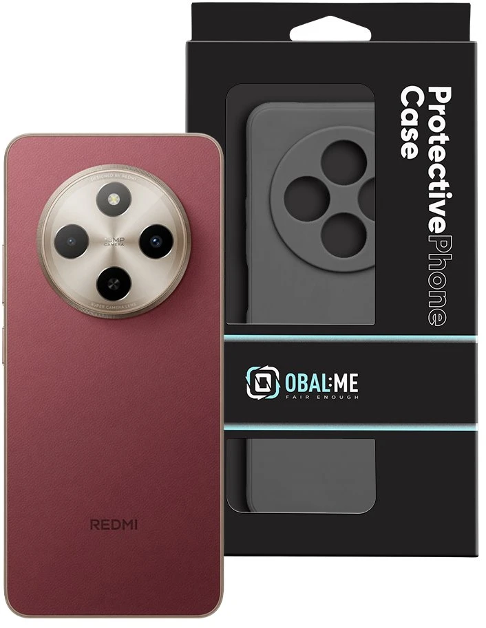 OBAL:ME matinis TPU dėklas, skirtas Xiaomi Redmi 17C 4G, juodas