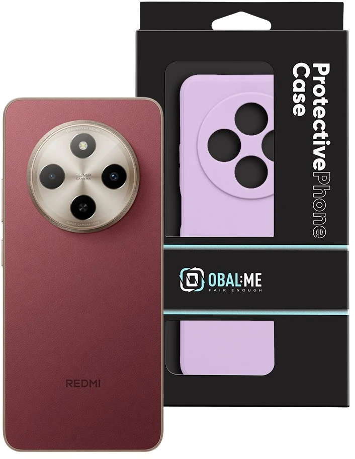 OBAL:ME matinis TPU dėklas, skirtas Xiaomi Redmi 17C 4G, violetinis