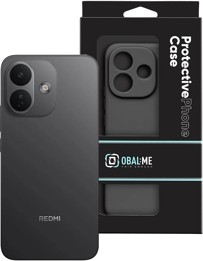 OBAL:ME matinis TPU dėklas, skirtas Xiaomi Redmi Note 17 4G/5G, juodas