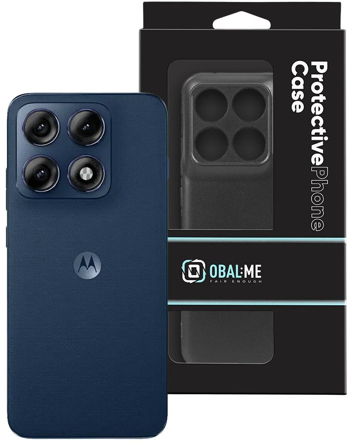 OBAL:ME Matte TPU dėklas Motorola Edge 70 Pro juodos spalvos