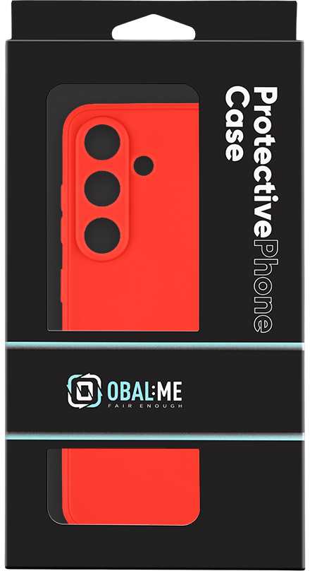 OBAL:ME Matte TPU dėklas skirtas Samsung Galaxy S25 raudonos spalvos