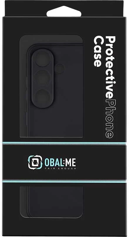 OBAL:ME Matte TPU dėklas skirtas Samsung Galaxy S25 juodos spalvos