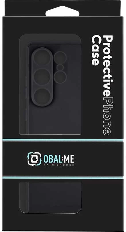 OBAL:ME Matte TPU dėklas skirtas Samsung Galaxy S25 Ultra juodos spalvos