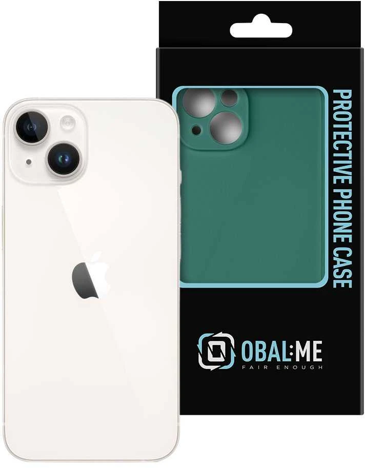 Dark OBAL:ME matinis TPU dėklas, skirtas Apple iPhone 14 tamsiai žaliai