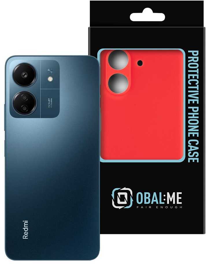 OBAL:ME Matte TPU dėklas telefonui Xiaomi raudonos spalvosmi 13C 4G/Poco C65 raudonos spalvos