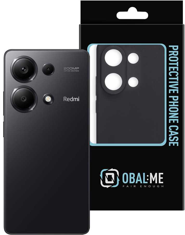OBAL:ME Matte TPU dėklas telefonui Xiaomi raudonos spalvosmi Note 13 Pro 4G juodos spalvos