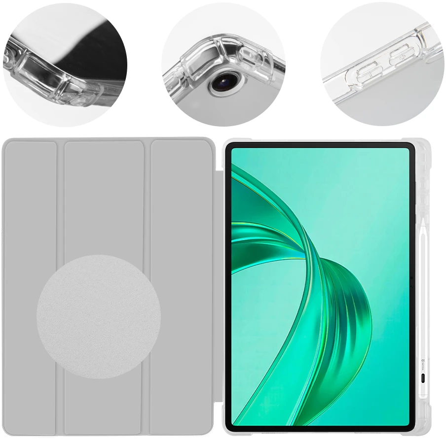 OBAL:ME MistyTab dėklas Honor Pad x8a/x8b šviesiai pilkas
