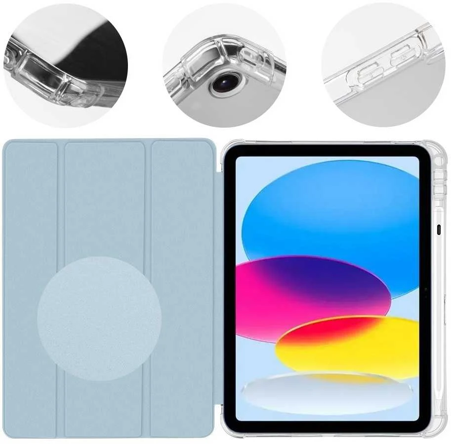 OBAL:ME MistyTab dėklas skirtas iPad 10.9 2022/11 2025 Light Mėlyna