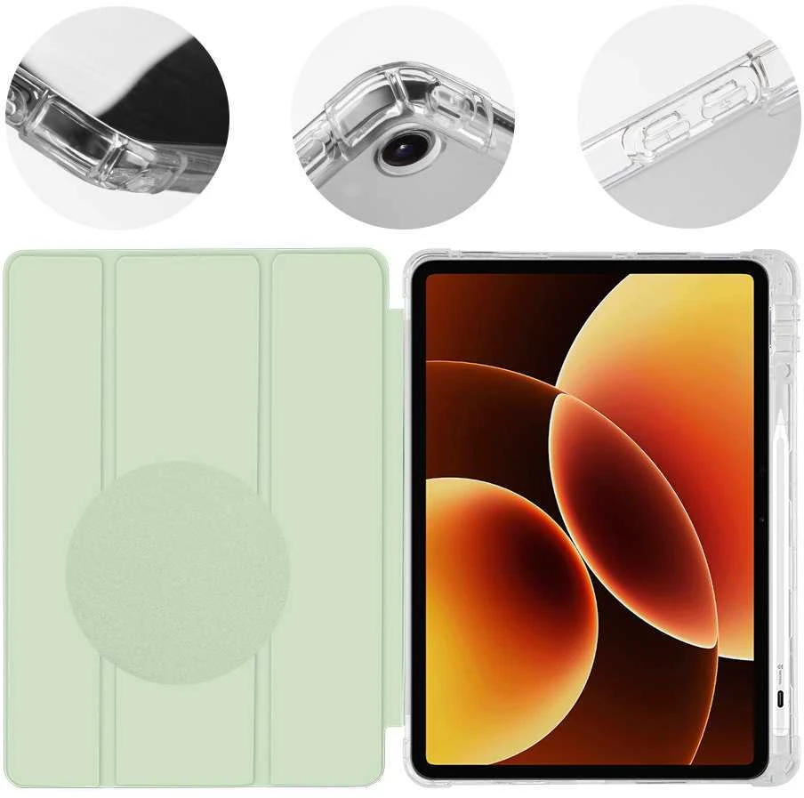 OBAL:ME MistyTab dėklas skirtas Xiaomi Pad 8/8 Pro Light Žalias