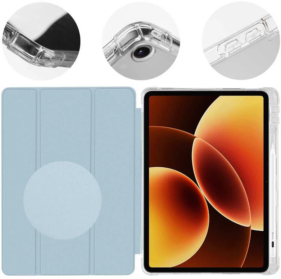OBAL:ME MistyTab dėklas skirtas Xiaomi Pad 8/8 Pro Light Mėlyna