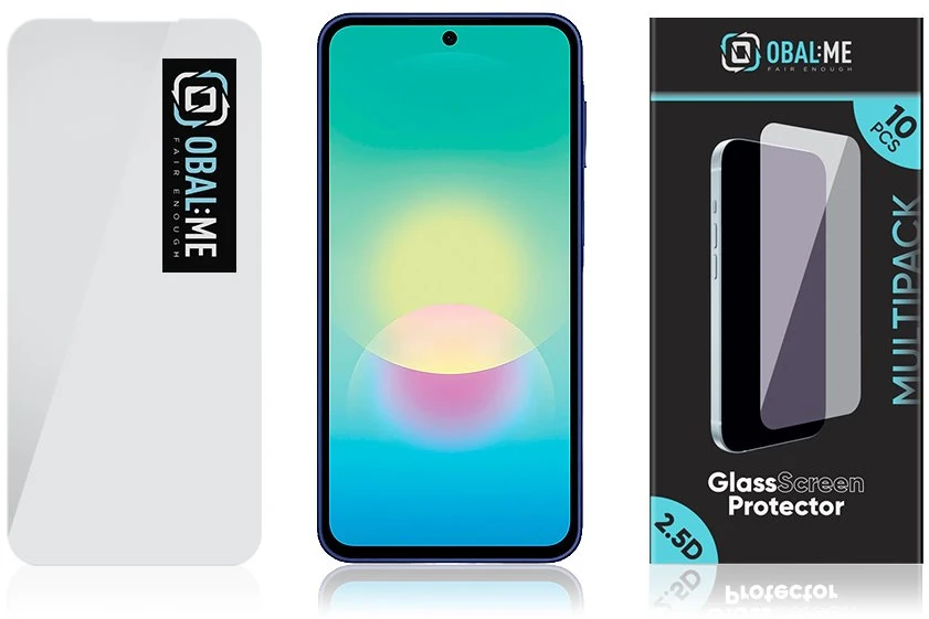 OBAL:ME „Multipack“ 2.5D stiklinė ekrano apsauga, skirta Samsung Galaxy A27 5G, skaidri (10 vnt.)