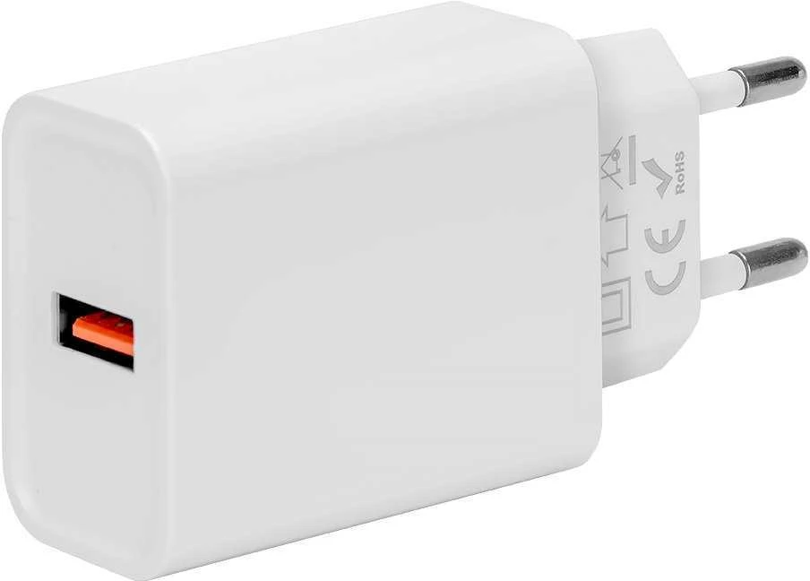 OBAL:ME Laidinis įkroviklis USB-A 18W baltos spalvos