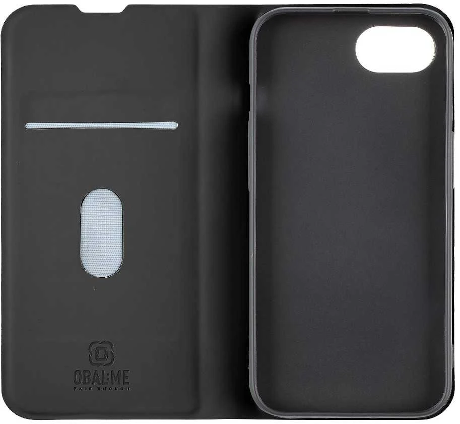 OBAL:ME SmoothTouch dėklas telefonui Apple iPhone 16e juodos spalvos