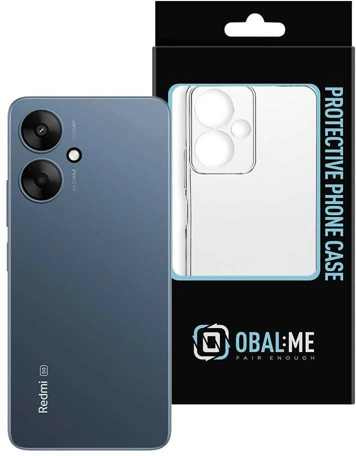 OBAL:ME TPU dėklas telefonui Xiaomi raudonos spalvosmi 13C 5G skaidrus
