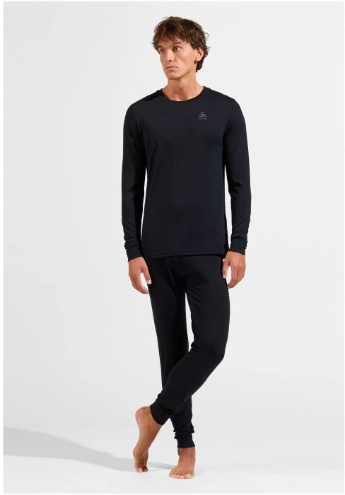 ODLO BL BOTTOM ilgos MERINO kelnės, dydis L, juodas