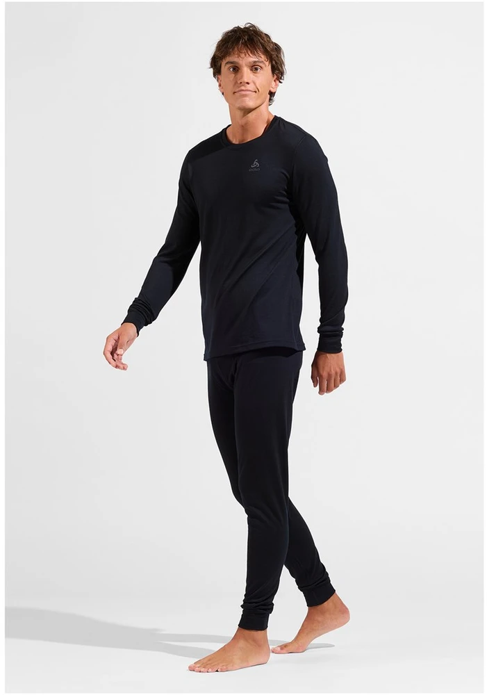 Odlo BL TOP crew neck l/s MERINO 200 men's T-shirt, dydis M, juodas