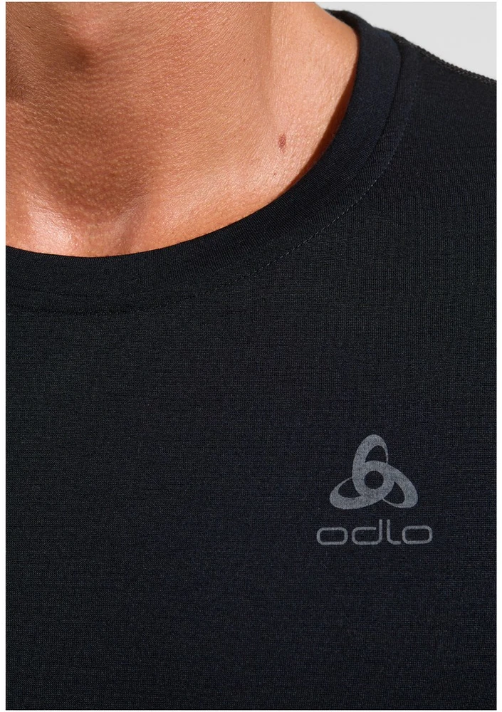 Odlo BL TOP crew neck l/s MERINO 200 men's T-shirt, dydis M, juodas