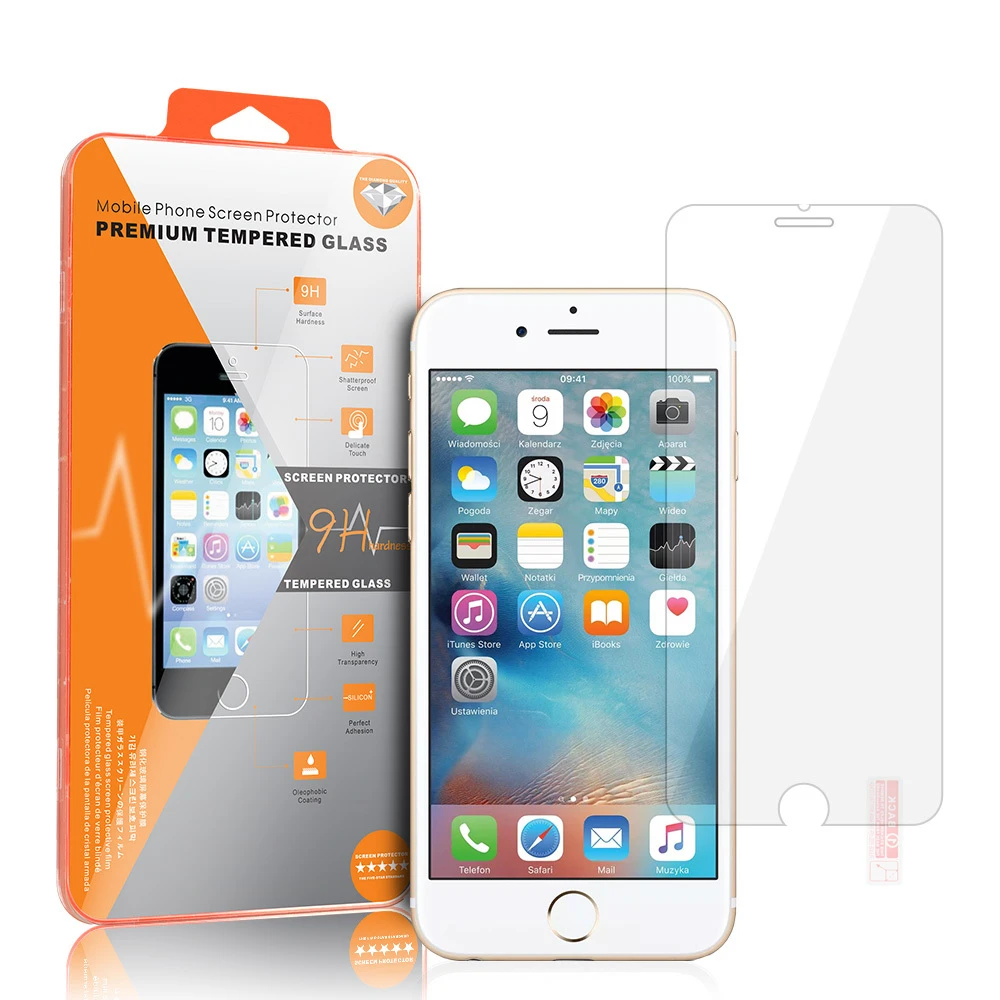 Reach LCD apsauginis stikliukas Oranžinis Apple iPhone 6/6S